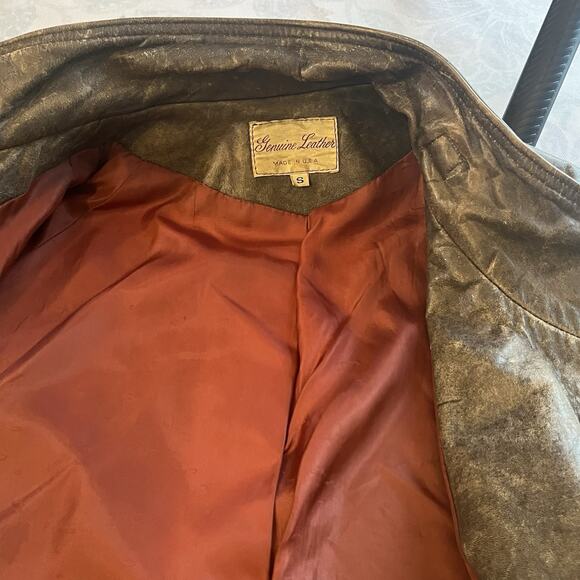 Rare “Mad Max” Themed 1980’s Leather Jacket - Made in the USA - Sm - Picture 16 of 16